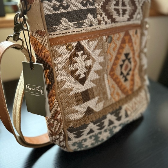 Myra Bag Handbags - Myra Sonoran Sands Western Crossbody Bag Aztec Canvas NWT